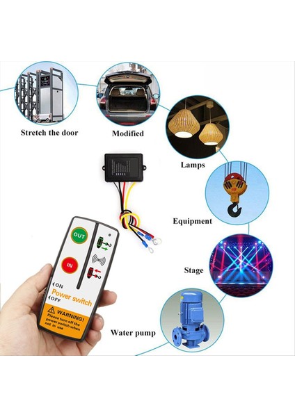 Atv Suv Kamyonlar Için 12/24V Çok Yönlü Vinç Uzaktan Kumanda Kiti Alıcı Modülü Verici El Cihazı Anahtarı Kontrol Cihazı (Yurt Dışından) indirimleri