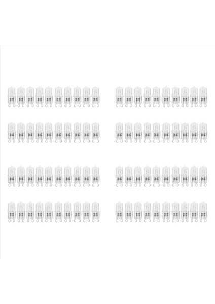 80X G9 Fırın Lambası Yüksek Sıcaklığa Dayanıklı Halojen Ampul Lamba Buzdolapları Fırınlar Fanlar Için 40W 500℃ Pin (Yurt Dışından)