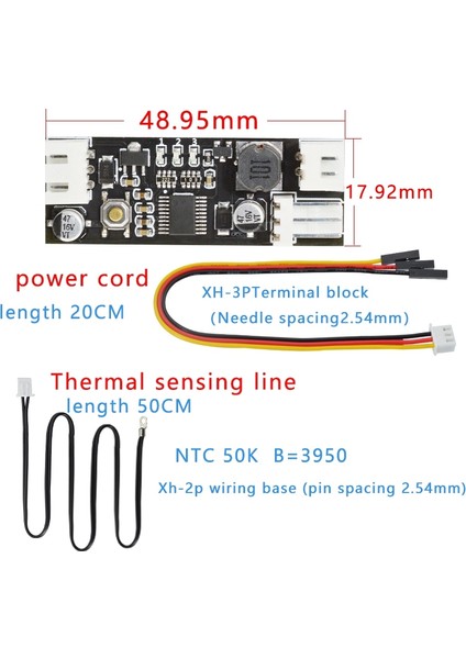 Sıcaklık Kontrol Modülü Tek 12V Dc Pwm 2-3 Kablolu Fan Kontrol Regülatörü Bilgisayarı (Yurt Dışından) fırsatları