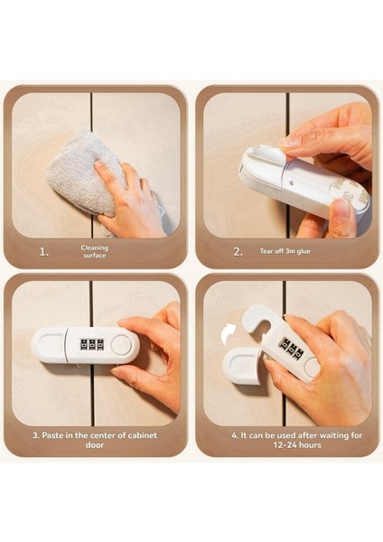 Çekmece Şifre Kilidi Deliksiz Dolap Kapısı Emniyet Çift Açılım Buzdolabı Ev Ofis Hırsızlığa Karşı Koruma (Yurt Dışından) fırsatları