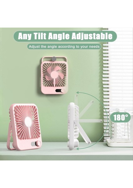 Uyku Için Seyahat Vantilatörü, Dijital Ekranlı Taşınabilir Şarj Edilebilir, 100 Hızlı Kişisel USB Pembe (Yurt Dışından) modelleri