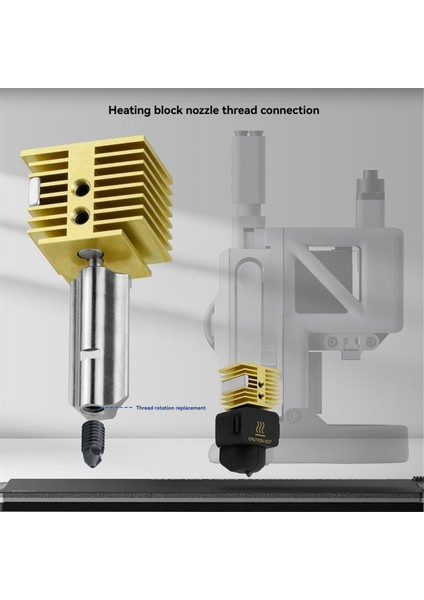 A1/a1 Mini Sıcak Uç Yükseltmesi Için - Hızlı Nozul Değişimi, 3D Yazıcı Parçaları Için 0,2 mm (Yurt Dışından) indirimleri