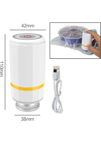 Mini Vakum Makinesi Taşınabilir USB Elektrikli Hava Pompası Plastik Poşet El Tipi Ev Paketleme Makinesi (Yurt Dışından) fırsatları