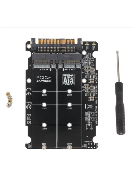 2'si 1 Arada M.2 Nvme U2PCB Nvme SSD Anahtarı Mb'den U.2 SFF-8639 Adaptörü Pcıe M2 Dönüştürücü Masaüstü Bilgisayar Parçaları (Yurt Dışından)