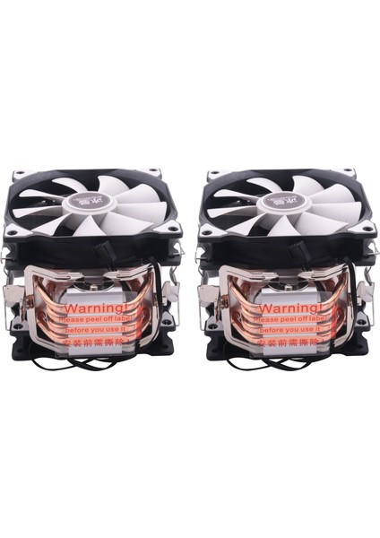 2x Cpu 5 Doğrudan Temaslı Isı Borusu Donma Kulesi Soğutma Sistemi Çift Fan (Yurt Dışından)