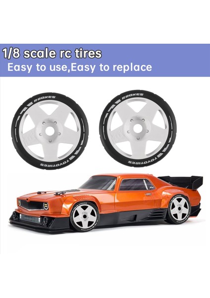 Arrma Redcat Team Vrx Wr8 Hobao Için 103 mm 1/8 Ölçekli Rc Off Road Lastik Jant 17 mm Altıgen, Beyaz (Yurt Dışından) fırsatları