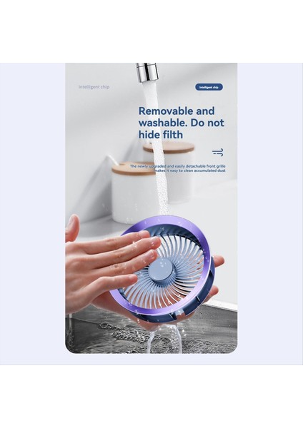 Taşınabilir Hava Sirkülasyonlu Masa Vantilatörü Masaüstü 4000MAH Pil Şarj Edilebilir 100 Hız Ayarlanabilir 180° Ev ve Ofis Için (Yurt Dışından) modelleri