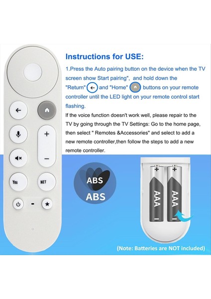 GY3LE 4K Snow Stream Medya Oynatıcısı Için Sesli Uzaktan Kumandayı Değiştirin (Yurt Dışından) fiyatları