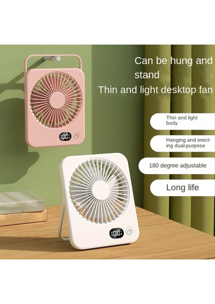 Taşınabilir Masa Vantilatörü USB Şarj Edilebilir 180° Eğilebilir Katlanabilir Kişisel Güç Göstergeli 5 Hız Ultra Sessiz Masa B (Yurt Dışından) fiyatları