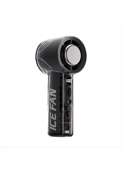 Taşınabilir El Tipi Buz Soğutma Fanı 100 Hız 3000MAH LED Dijital Ekranlı Mini Klima Dış Mekan/ofis/seyahat Için (Yurt Dışından)