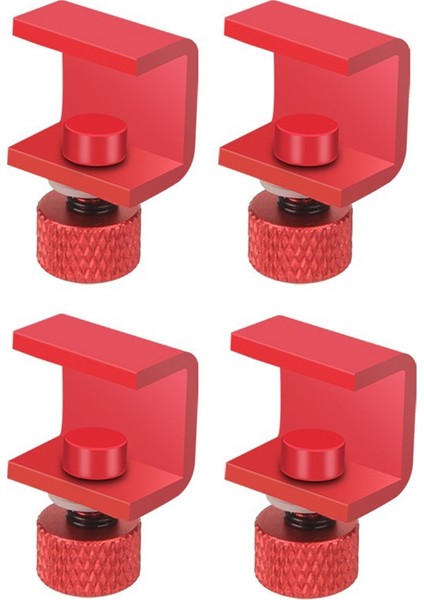4 Adet 3D Yazıcı Alüminyum Ayarlanabilir Yatak Klipsi Isıtıcı Yatak Kelepçesi Yazıcı Yapı Platformu Cam Tutucu Kırmızı (Yurt Dışından)