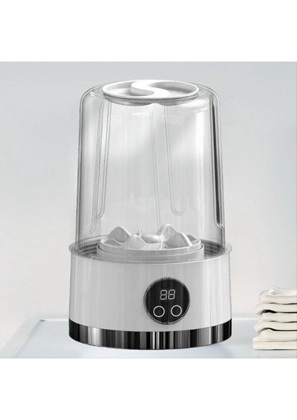 Mini Şarj Edilebilir Çamaşır Makinesi Iç Çamaşırı Seyahat Taşınabilir Küçük Çorap Giysi Kovası (Yurt Dışından) fırsatları