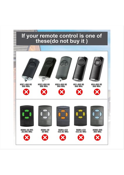 Hse2 Hse4, Hsm2 Hsm4, Hs2 Hs4, 2 Kanal 3'lü Paket Için 40.685 Mhz Garaj Kapısı Açacağı El Tipi Verici (Yurt Dışından) fiyatları