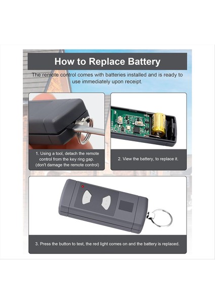 Hse2 Hse4, Hsm2 Hsm4, Hs2 Hs4, 2 Kanal 3'lü Paket Için 40.685 Mhz Garaj Kapısı Açacağı El Tipi Verici (Yurt Dışından) modelleri