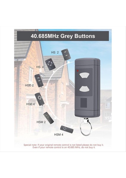 Hse2 Hse4, Hsm2 Hsm4, Hs2 Hs4, 2 Kanal 3'lü Paket Için 40.685 Mhz Garaj Kapısı Açacağı El Tipi Verici (Yurt Dışından) fırsatları