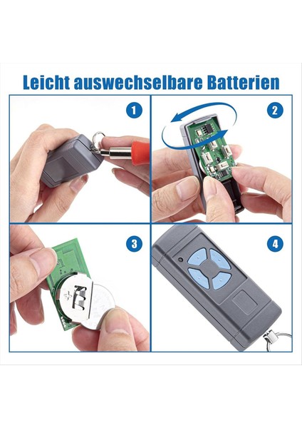 Hsm2 Hsm4 868.3 Mhz El Tipi Verici ile Uyumlu 2'li Garaj Kapısı Açacağı Uzaktan Kumandası Paketi (Yurt Dışından) fırsatları