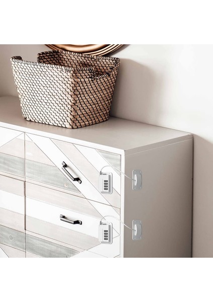 Kodlu Buzdolabı Kilidi, 2'li Kilit Paketi, Delme Gerektirmez, Buzdolabı, Şarap Soğutucu ve Pencere Çekmecesi Için Kilitler (Yurt Dışından) modelleri