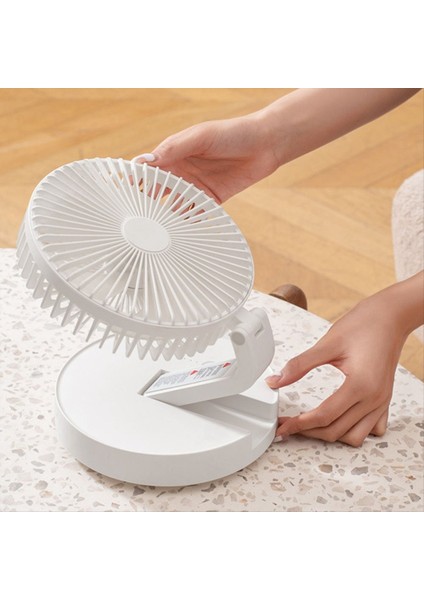 Esnek Kablosuz Katlanır Duvara Asılabilir, Yıl Boyu Konforlu Taşınabilir Çok Yönlü 4 Mevsim Vantilatör Beyaz (Yurt Dışından) modelleri