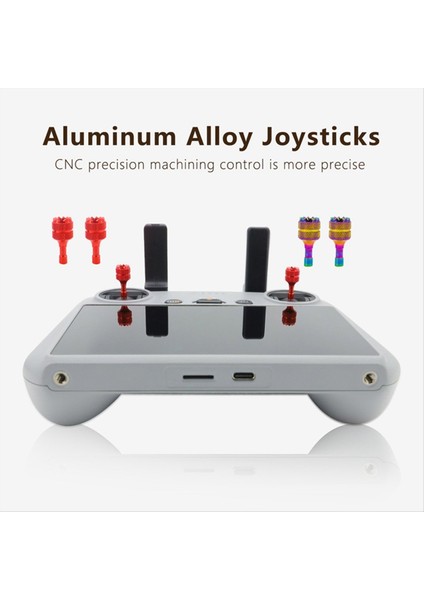 Mini 3 Pro/4 Pro Uzaktan Kumanda Yedek Başparmak Salıncaklı Joystick Yedek Kırmızı (Yurt Dışından) modelleri
