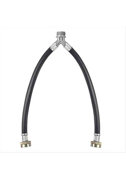 Kauçuk Çamaşır Makinesi Y Hortumu, 3/4 Inç Pirinç Bağlantı Parçaları, 1 Ft (12 Inç) Uzunlukta Sıcak ve Soğuk Su Mikseri Hortum Bağlantısı (Yurt Dışından)