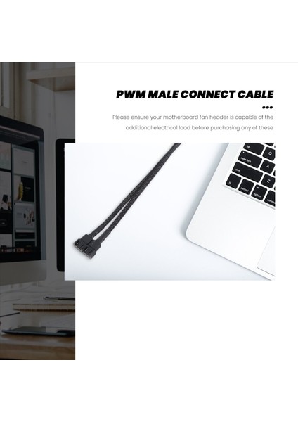 1 Ila 2 Yollu Örgülü Kablo Y Ayırıcı 3/4 Pin Pwm Erkek Konnektör Fan Bilgisayar Pc Uzatma Adaptörü (Yurt Dışından) fırsatları