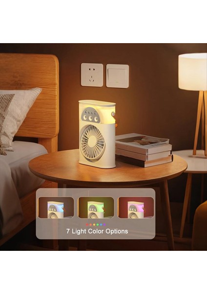 Mini Hava Soğutucu USB Küçük Klima 3 Delikli Fan Çok Fonksiyonlu Su Soğutma Taşınabilir Ev Yurdu Eser A (Yurt Dışından) fırsatları