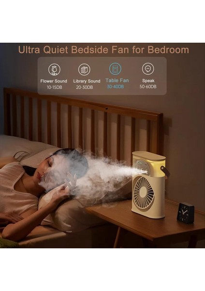 Mini Hava Soğutucu USB Küçük Klima 3 Delikli Fan Çok Fonksiyonlu Su Soğutma Taşınabilir Ev Yurdu Eser A (Yurt Dışından) indirimleri