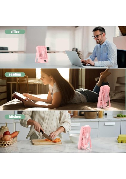 Uyku Için Seyahat Vantilatörü, Dijital Ekranlı Taşınabilir Şarj Edilebilir, 100 Hızlı Kişisel USB Pembe (Yurt Dışından) indirimleri