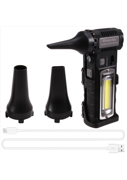 Led'li El Tipi Fan 110000 Rpm Ayarlanabilir Hız Saç Kurutma Makinesi Elektrikli Süpürge Hava Toz Üfleyici Fırçasız Motor A (Yurt Dışından)