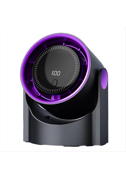 Masaüstü Sirkülasyon Vantilatörü 4 Hızlı Kontrolü Elektrikli Yüksek Hızlı USB Şarj Edilebilir Soğutma Gri (Yurt Dışından)