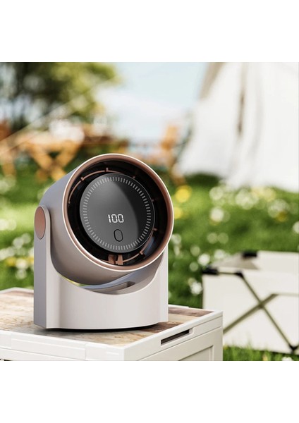 Masaüstü Sirkülasyon Vantilatörü 4 Hızlı Kontrolü Elektrikli Yüksek Hızlı USB Şarj Edilebilir Soğutma Gri (Yurt Dışından) fiyatları