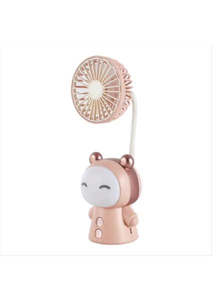 Mini Fan Karikatür Taşınabilir Gece Lambası USB Şarj Edilebilir Katlanabilir Küçük Masa Çalışma Masası Lambası A (Yurt Dışından)