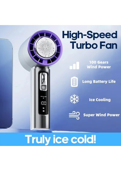Turbo Fan 100 Hızı Ayarlanabilir Mini Kişisel Pil ile Çalışan Elektrikli Kirpik Taşınabilir El Tipi A (Yurt Dışından) modelleri