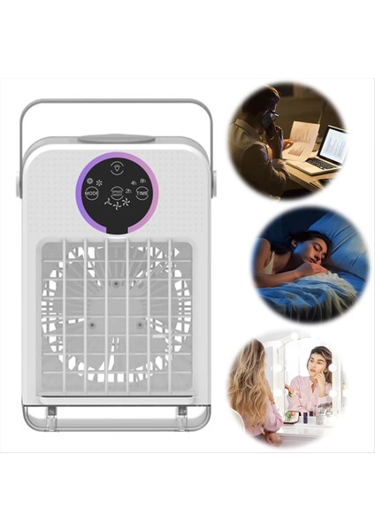 Taşınabilir Klima, 3 Hızlı 700 ml USB Soğutucu, Ev, Ofis ve Yatak Odası Için Masaüstü Soğutma Fanı (Yurt Dışından) fırsatları