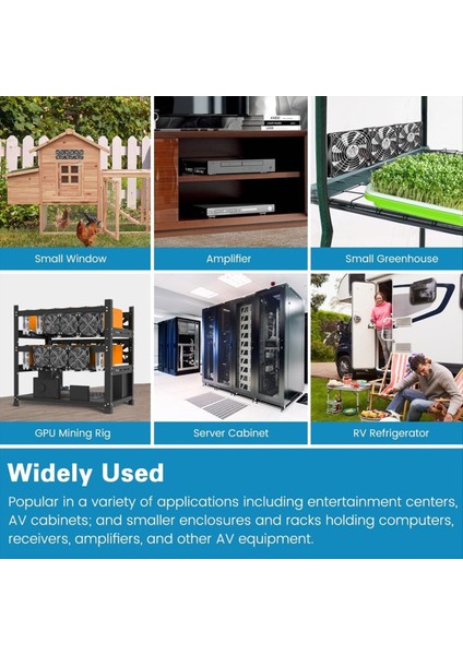 Kabin Soğutma Sunucu Iş Istasyonu Abd Fişi Için Ac 100V-240V Hız Kontrollü 3X120MM Bilgisayar Fanı (Yurt Dışından) fiyatları