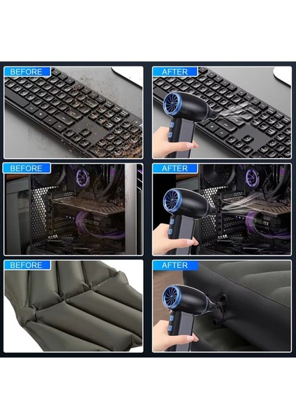 Çok Amaçlı Jet Fan Kuru Üfleyici 3 Hız Leaf Kablosuz Arabalar, Bilgisayar Klavyeleri ve Dış Mekan Kullanımı Için Beyaz (Yurt Dışından) indirimleri