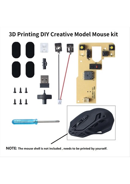 3D Baskı Için Kablosuz Fare Kendin Yap Model Yazıcı Parçaları Bilgisayar (Yurt Dışından) fiyatları