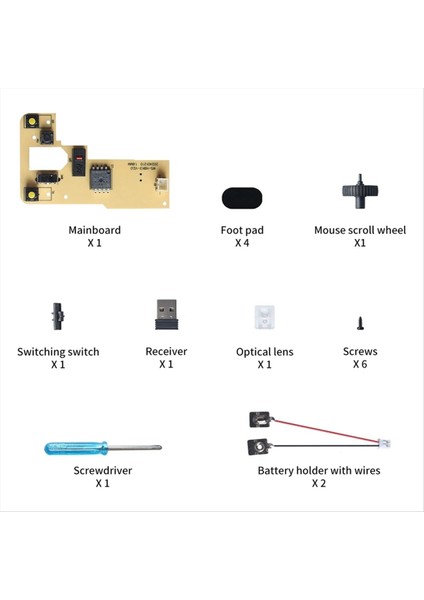 3D Baskı Için Kablosuz Fare Kendin Yap Model Yazıcı Parçaları Bilgisayar (Yurt Dışından) modelleri