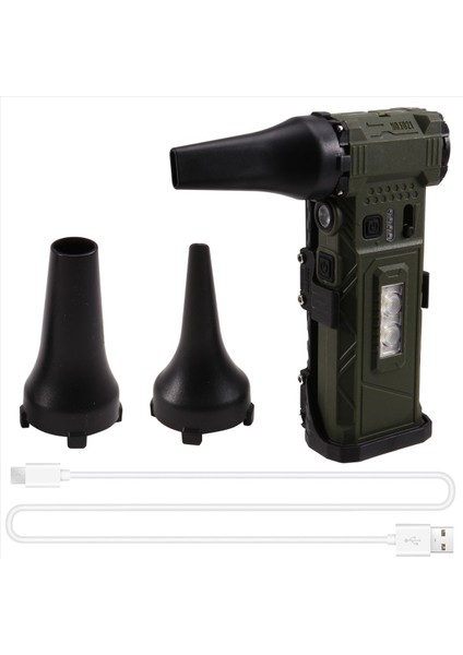 El Tipi Işıklı Fan 110000 Rpm Ayarlanabilir Hız Saç Kurutma Makinesi Elektrikli Süpürge Hava Toz Üfleyici Fırçasız Motor C (Yurt Dışından)