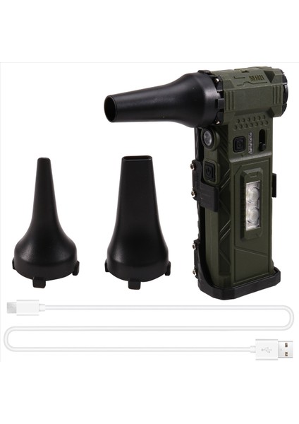 El Tipi Işıklı Fan 110000 Rpm Ayarlanabilir Hız Saç Kurutma Makinesi Elektrikli Süpürge Hava Toz Üfleyici Fırçasız Motor C (Yurt Dışından) fiyatları