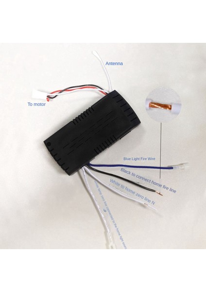3x Evrensel Tavan Vantilatörü Uzaktan Kumanda Kiti Yedek Parça, 6 Hız ve Zamanlama, Dc Işık Için Yedek Parça (Yurt Dışından) modelleri