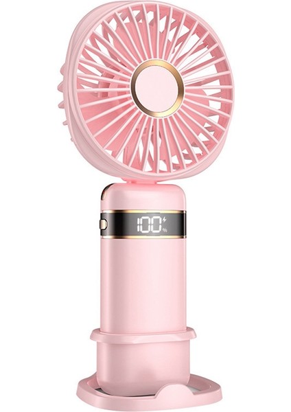 Ev Tipi Taşınabilir Vantilatör, Masa Üstü Standlı, Mini USB Şarj Edilebilir D (Yurt Dışından)