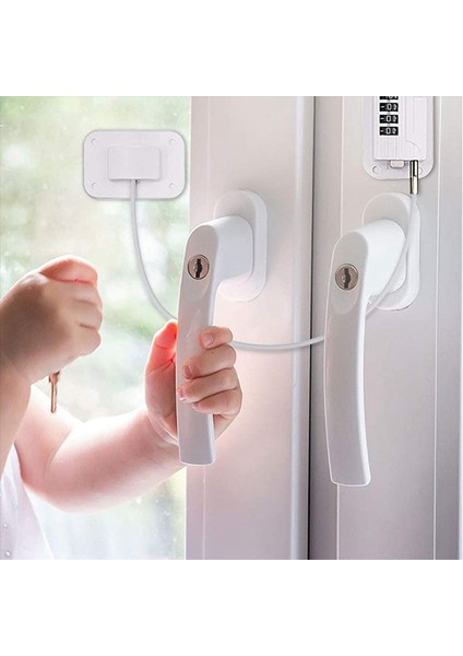 4 Parça Buzdolabı Kilidi Dondurucu Buzdolabı Kapısı Kombinasyonu Çocuk Güvenlik Kilidi Dolap Çekmecesi (Beyaz) (Yurt Dışından) indirimleri