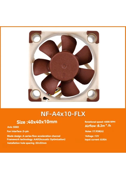 -A4X10 5V Pwm Kasa Fanı 3 Pinli 12V 40X40X10MM Ince Bilgisayar Soğutma Ultra Küçük Cpu (Yurt Dışından) fırsatları