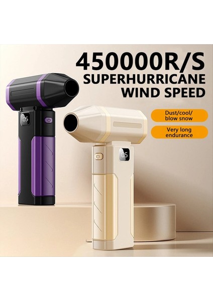 Turbo Fan Şarj Edilebilir Üfleyici 450000 Rpm Fırçasız Hava Taşınabilir Toz Elektrikli Kurutma Makinesi B'yi Yükseltin (Yurt Dışından) fiyatları