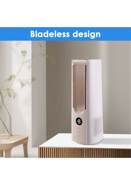 Taşınabilir Kanatsız Vantilatör - Kamp Için Şarj Edilebilir Mini Soğutucu, 9 Hızlı Sessiz Vantilatör, Ev Tipi Soğuk Hava (Yurt Dışından) fırsatları