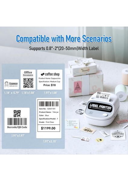 Ofis ve Küçük Işletmeler Için Rfıd Otomatik Tanımlamalı Bluetooth Taşınabilir Yazıcılı T20 Etiket Yapma Makinesi (Yurt Dışından)