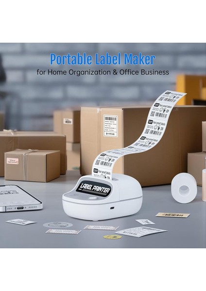 Ofis ve Küçük Işletmeler Için Rfıd Otomatik Tanımlamalı Bluetooth Taşınabilir Yazıcılı T20 Etiket Yapma Makinesi (Yurt Dışından) fiyatları