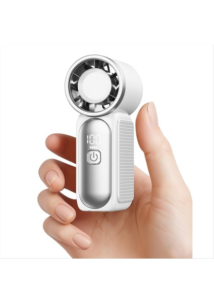 Mini Taşınabilir El Vantilatörü, LED Ekranlı 3,5 Inç 16900 Rpm Yüksek Hızlı Turbo Fanlar, Kadınlar, Kızlar, Erkekler, Seyahat, Açık Hava Için (Yurt Dışından) fiyatları