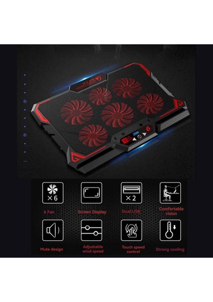 12.1-17.3 Inç Dizüstü Bilgisayarlar Için Dizüstü Bilgisayar Soğutma Pedi Oyun Soğutucu Fan Standı (Yurt Dışından) fırsatları